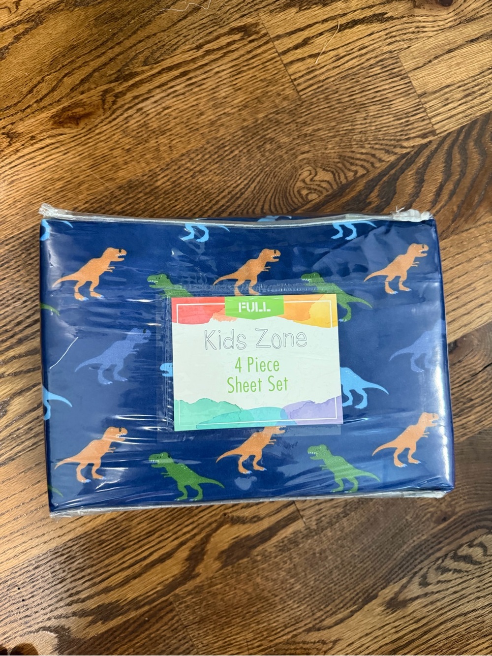 Kids Dinosaur 4 piece full size sheet set